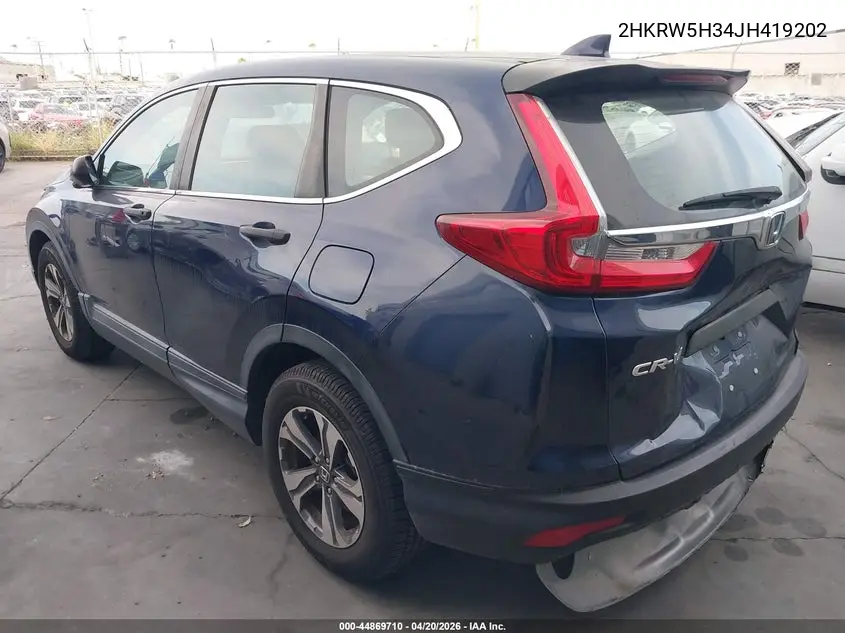 2HKRW5H34JH419202 2018 Honda Cr-V Lx