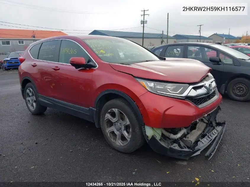 2HKRW2H59KH116577 2019 Honda Cr-V