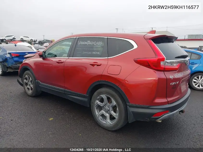 2HKRW2H59KH116577 2019 Honda Cr-V