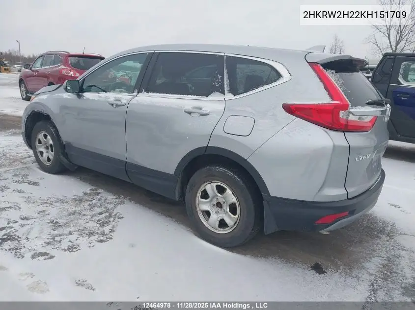 2HKRW2H22KH151709 2019 Honda Cr-V