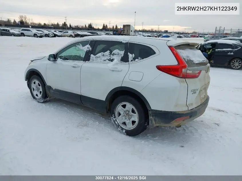 2HKRW2H27KH122349 2019 Honda Cr-V Lx