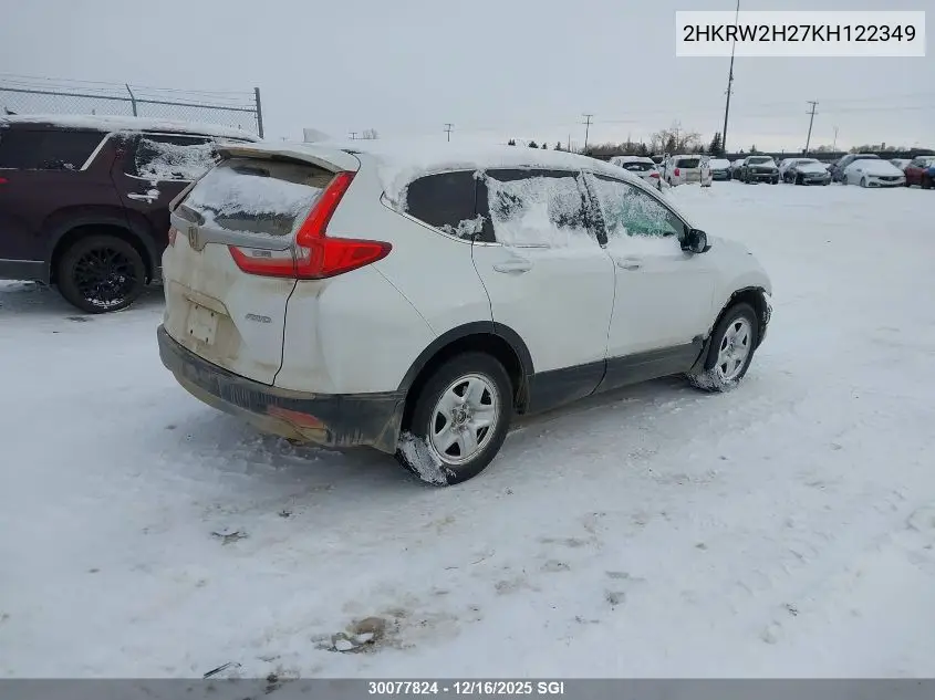 2HKRW2H27KH122349 2019 Honda Cr-V Lx