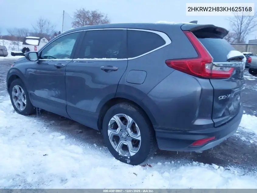 2HKRW2H83KH625168 2019 Honda Cr-V Ex-L