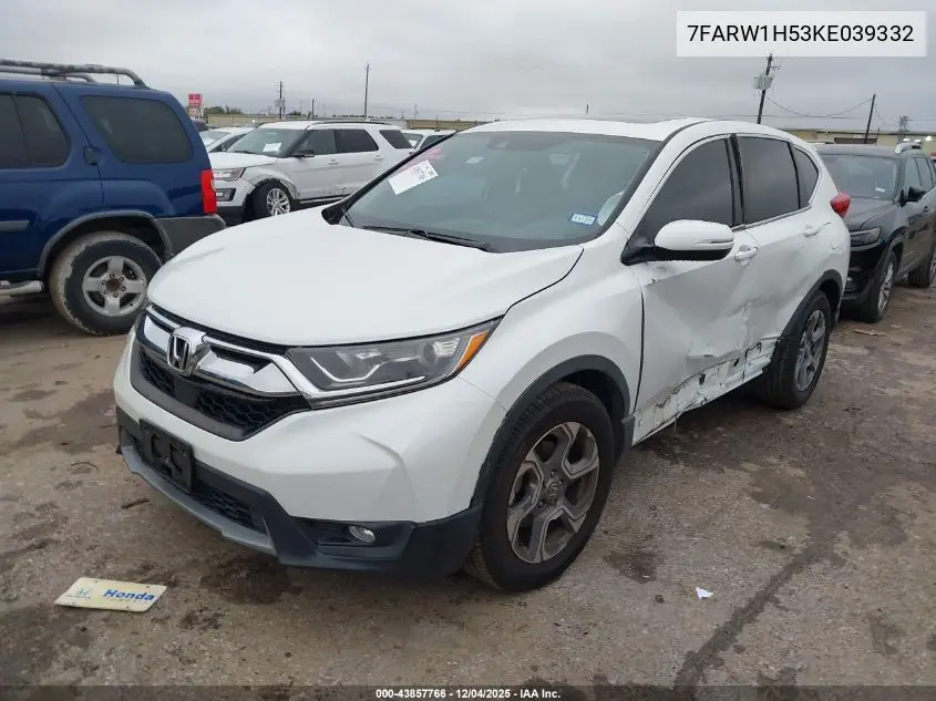 7FARW1H53KE039332 2019 Honda Cr-V Ex