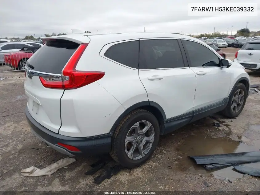 7FARW1H53KE039332 2019 Honda Cr-V Ex
