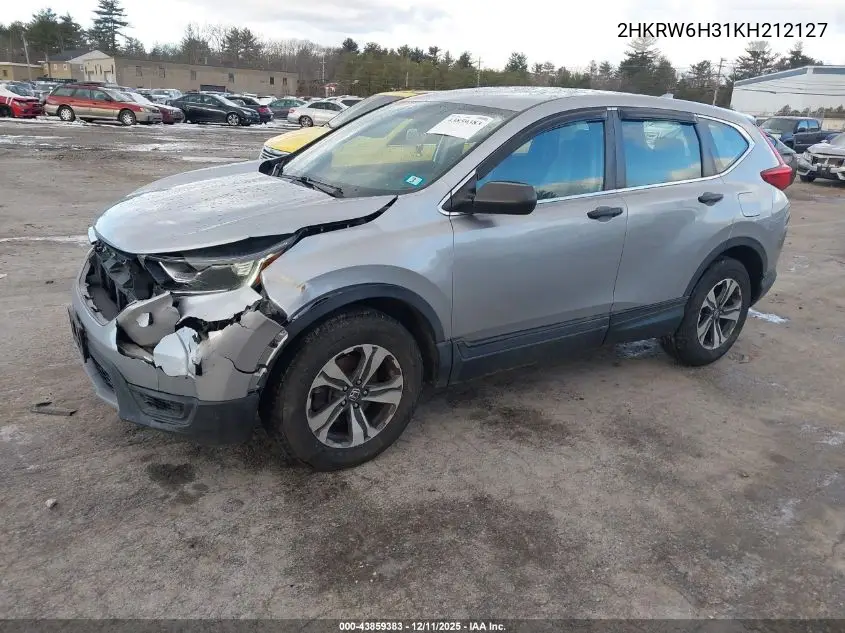 2HKRW6H31KH212127 2019 Honda Cr-V Lx