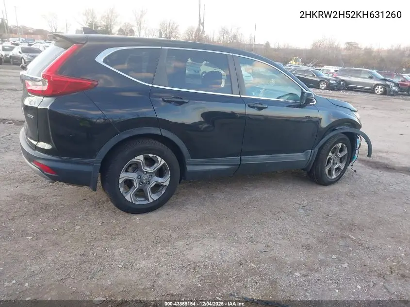 2HKRW2H52KH631260 2019 Honda Cr-V Ex