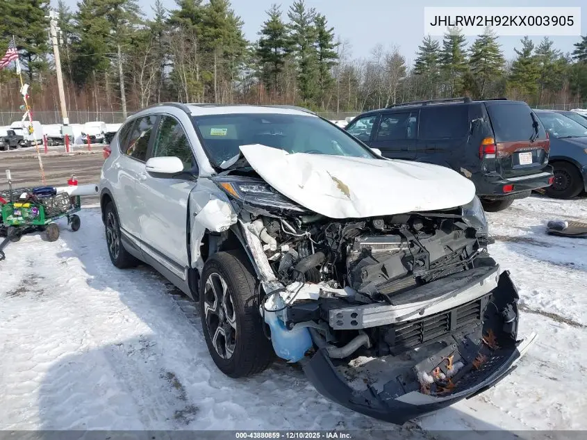 JHLRW2H92KX003905 2019 Honda Cr-V Touring