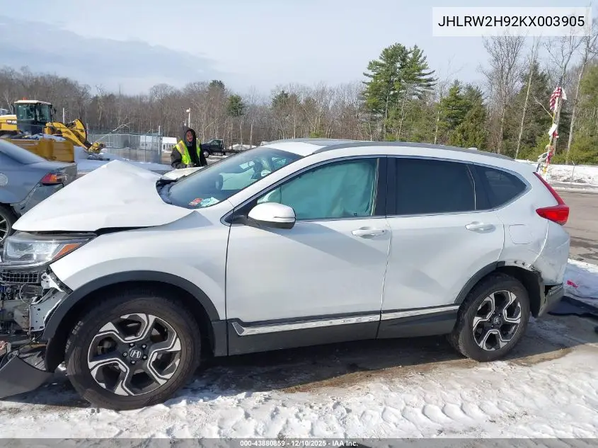 JHLRW2H92KX003905 2019 Honda Cr-V Touring