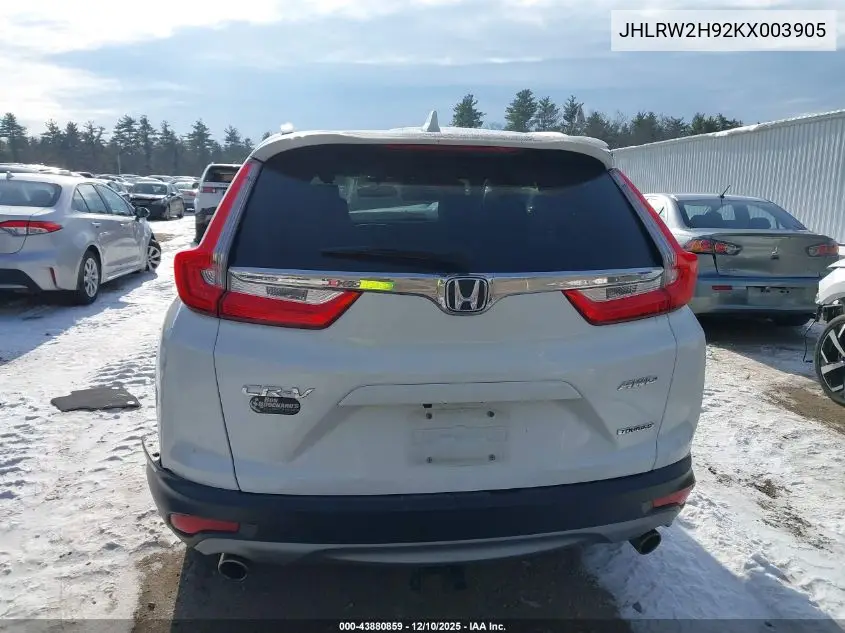 JHLRW2H92KX003905 2019 Honda Cr-V Touring