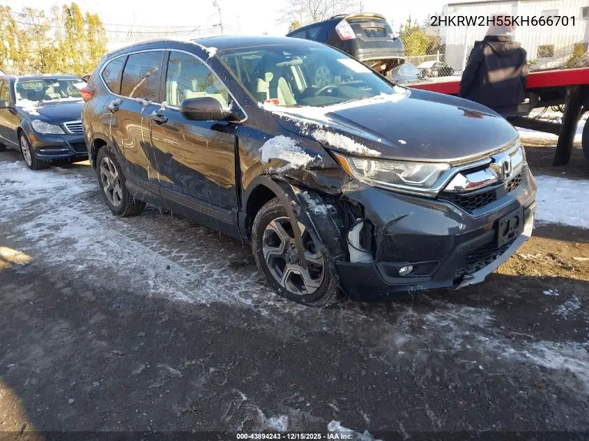 2HKRW2H55KH666701 2019 Honda Cr-V Ex