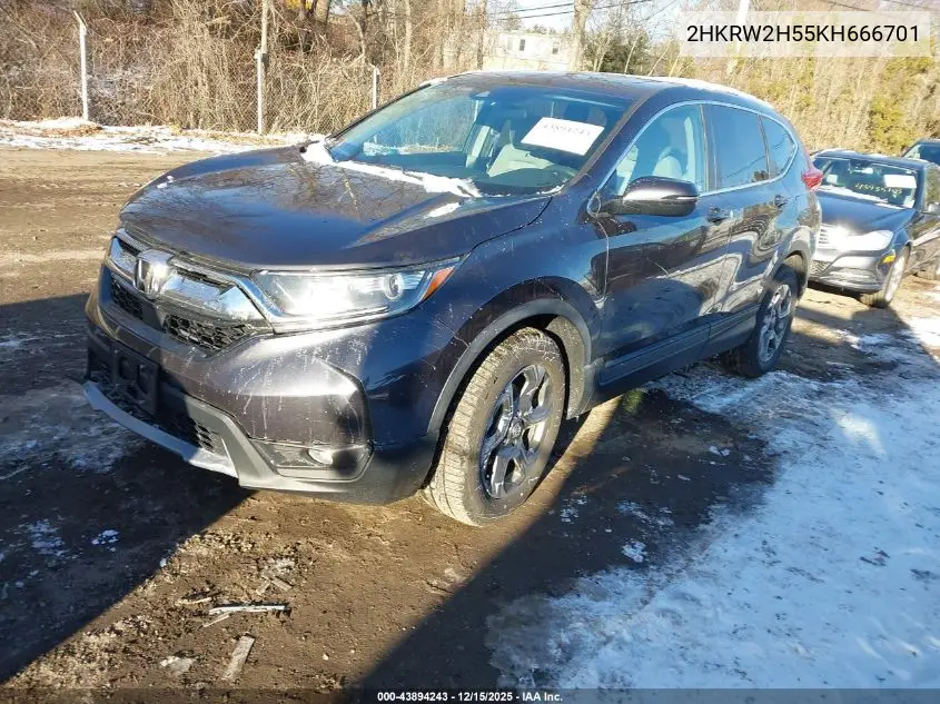 2HKRW2H55KH666701 2019 Honda Cr-V Ex