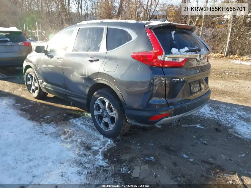 2HKRW2H55KH666701 2019 Honda Cr-V Ex