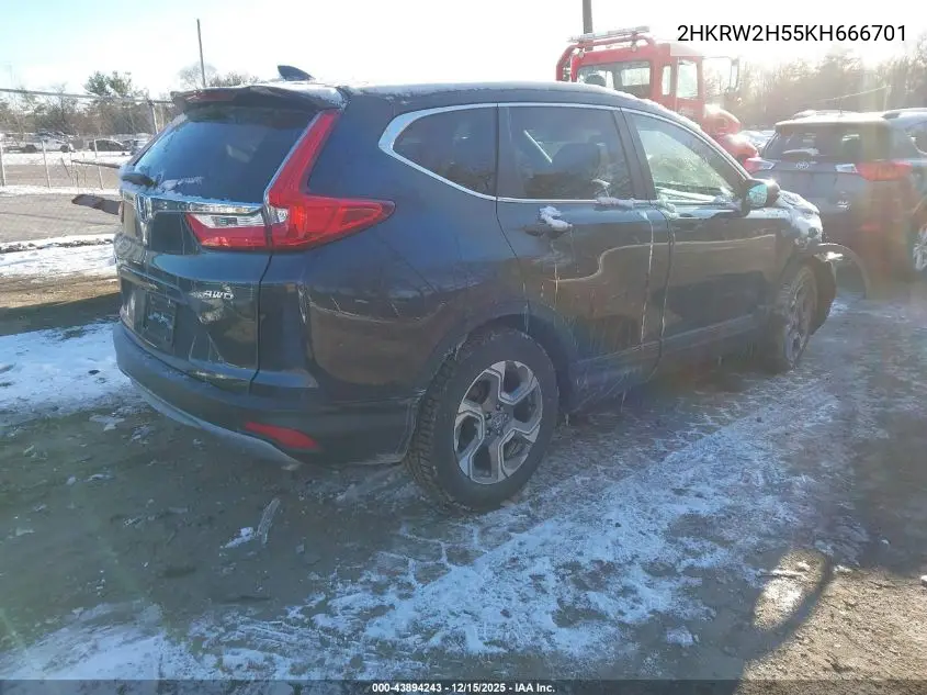 2HKRW2H55KH666701 2019 Honda Cr-V Ex