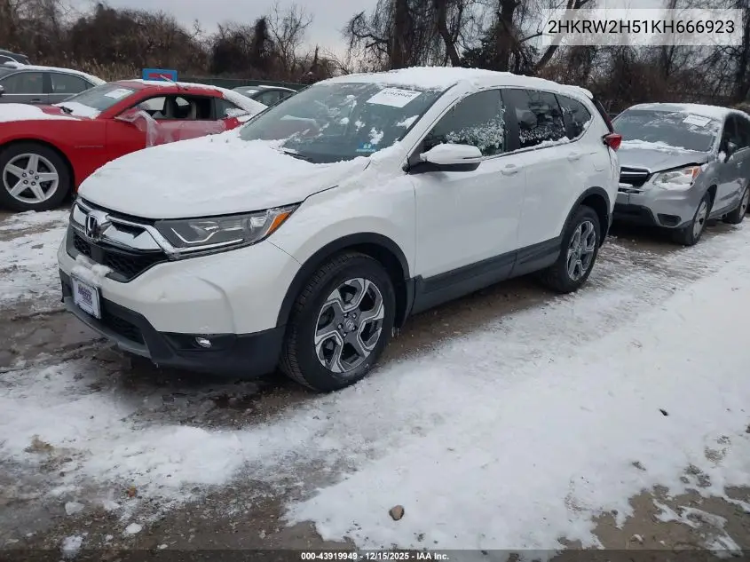 2HKRW2H51KH666923 2019 Honda Cr-V Ex