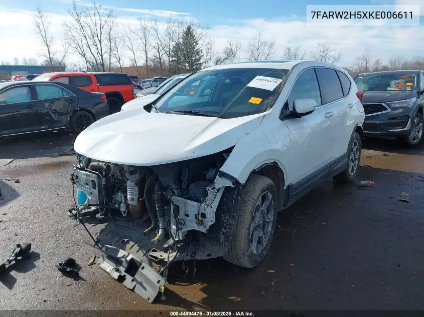 7FARW2H5XKE006611 2019 Honda Cr-V Ex
