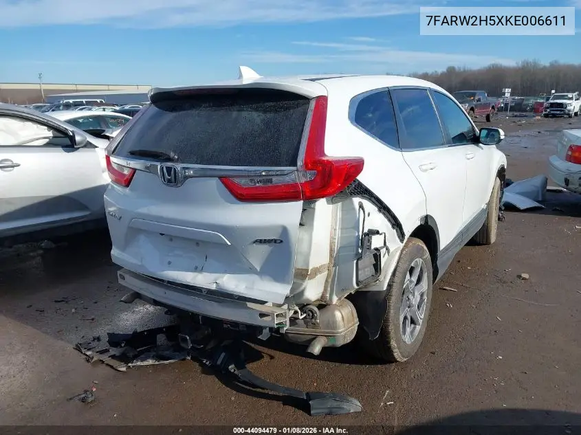 7FARW2H5XKE006611 2019 Honda Cr-V Ex