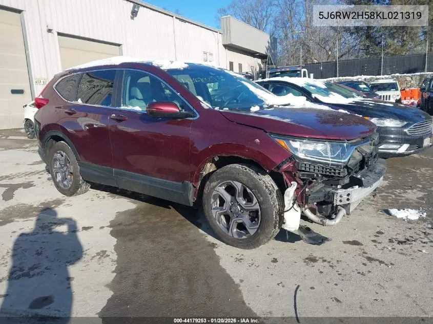 5J6RW2H58KL021319 2019 Honda Cr-V Ex