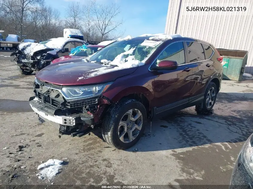 5J6RW2H58KL021319 2019 Honda Cr-V Ex