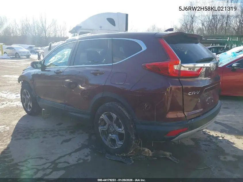 5J6RW2H58KL021319 2019 Honda Cr-V Ex