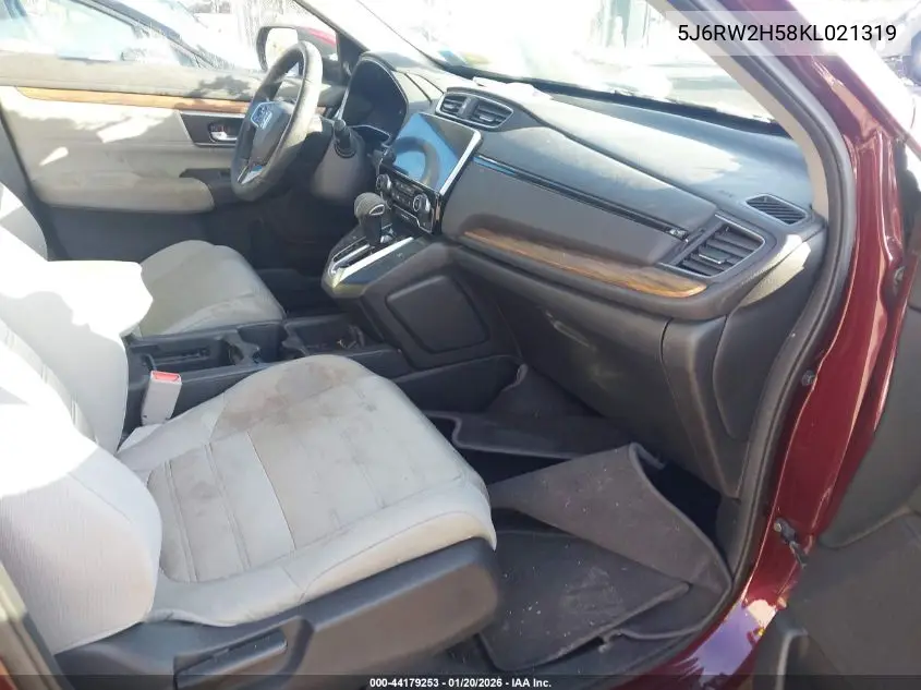 5J6RW2H58KL021319 2019 Honda Cr-V Ex
