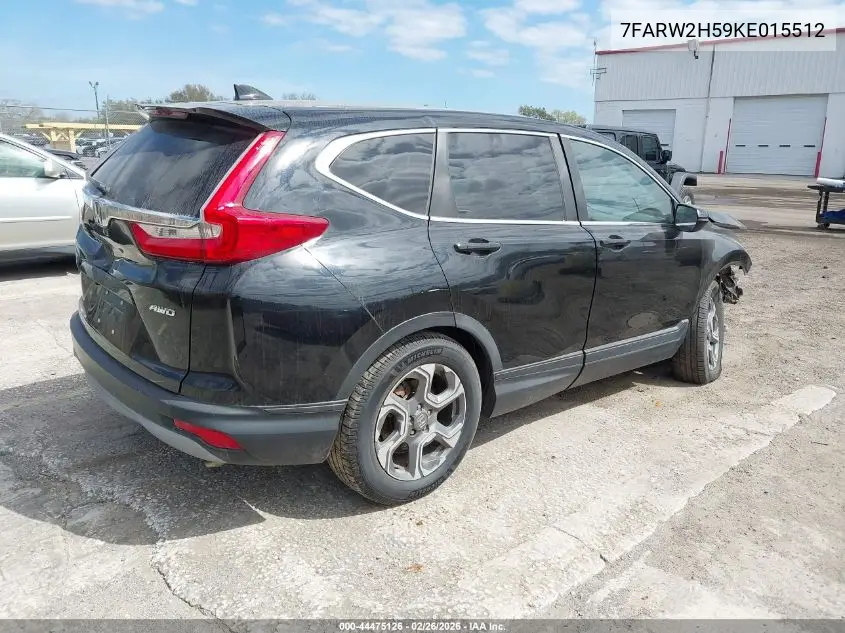 7FARW2H59KE015512 2019 Honda Cr-V Ex