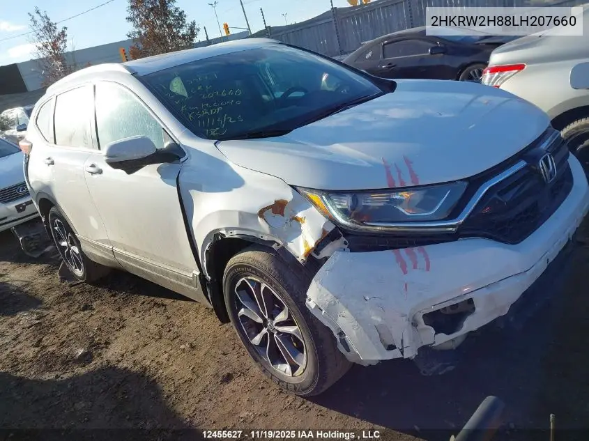 2HKRW2H88LH207660 2020 Honda Cr-V Ex-L