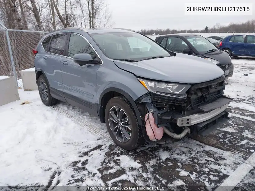 2HKRW2H89LH217615 2020 Honda Cr-V Ex-L
