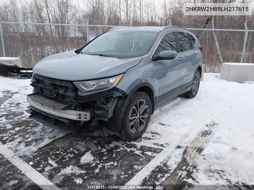 2HKRW2H89LH217615 2020 Honda Cr-V Ex-L