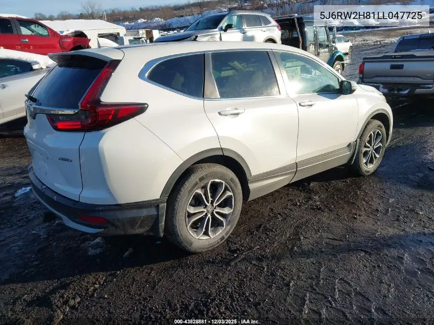 5J6RW2H81LL047725 2020 Honda Cr-V Awd Ex-L