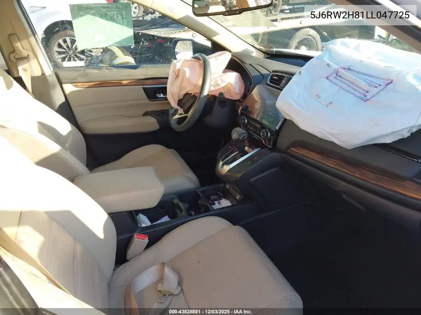 5J6RW2H81LL047725 2020 Honda Cr-V Awd Ex-L