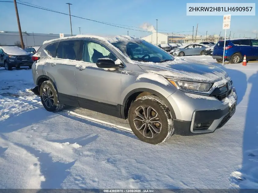 2HKRW2H81LH690957 2020 Honda Cr-V Awd Ex-L