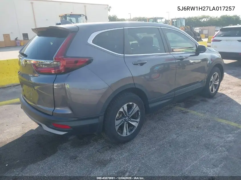 5J6RW1H27LA017257 2020 Honda Cr-V 2Wd Lx