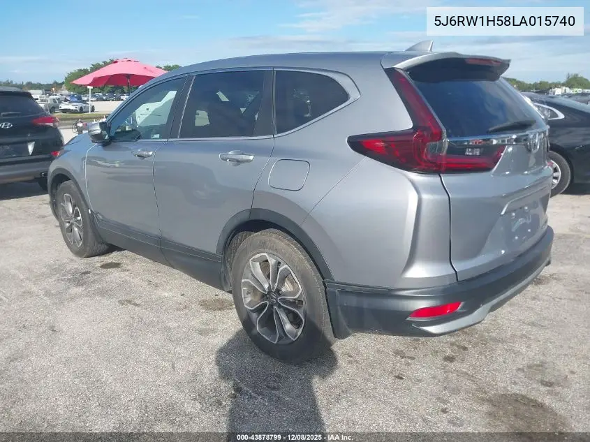 5J6RW1H58LA015740 2020 Honda Cr-V 2Wd Ex