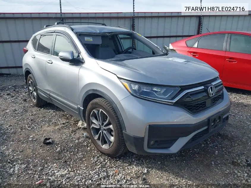 7FARW1H87LE024716 2020 Honda Cr-V 2Wd Ex-L