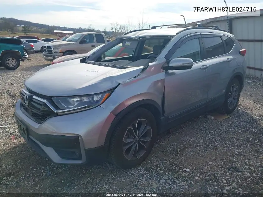7FARW1H87LE024716 2020 Honda Cr-V 2Wd Ex-L