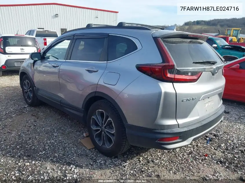 7FARW1H87LE024716 2020 Honda Cr-V 2Wd Ex-L