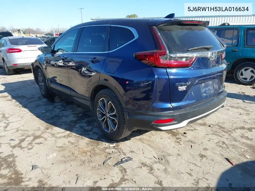 5J6RW1H53LA016634 2020 Honda Cr-V 2Wd Ex