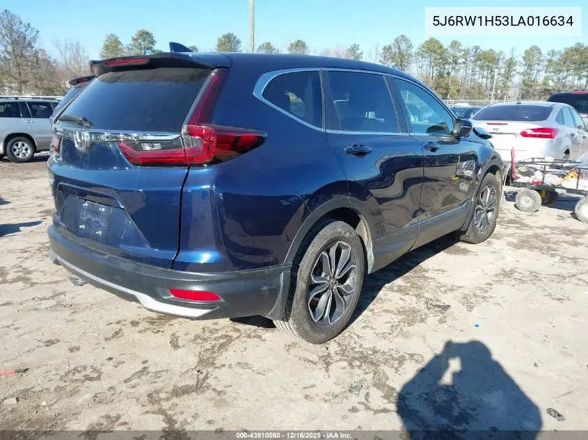 5J6RW1H53LA016634 2020 Honda Cr-V 2Wd Ex