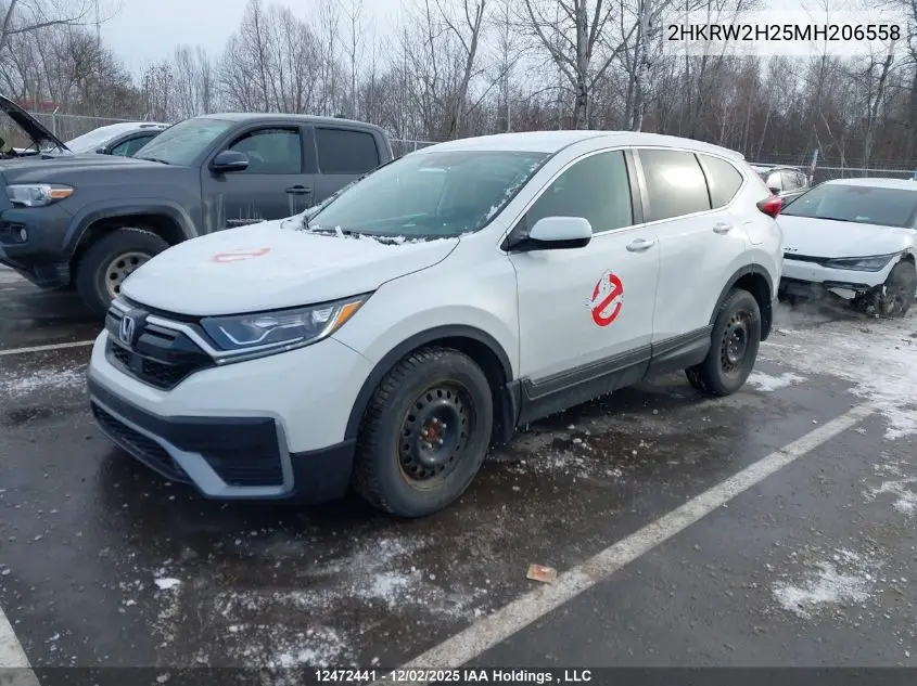 2HKRW2H25MH206558 2021 Honda Cr-V Lx