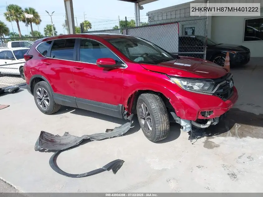 2HKRW1H87MH401222 2021 Honda Cr-V 2Wd Ex-L