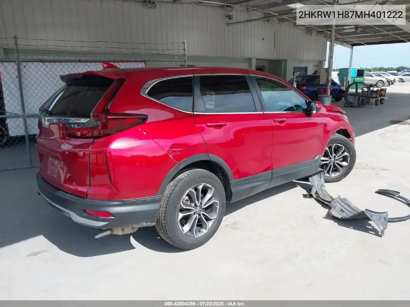 2HKRW1H87MH401222 2021 Honda Cr-V 2Wd Ex-L