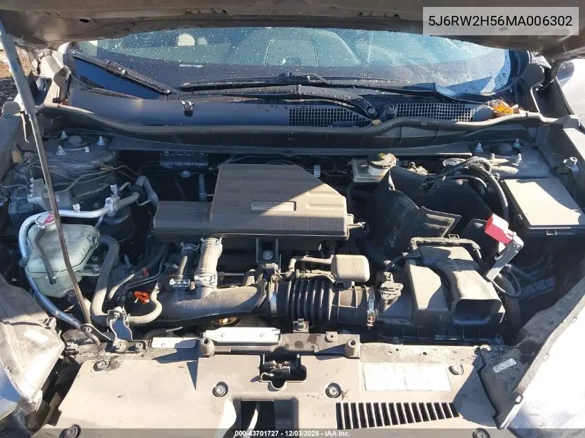5J6RW2H56MA006302 2021 Honda Cr-V Awd Ex