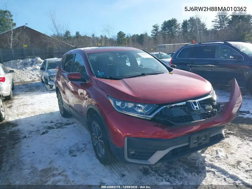 5J6RW2H88MA010362 2021 Honda Cr-V Awd Ex-L