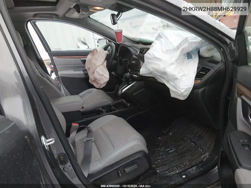 2HKRW2H88MH629929 2021 Honda Cr-V Awd Ex-L