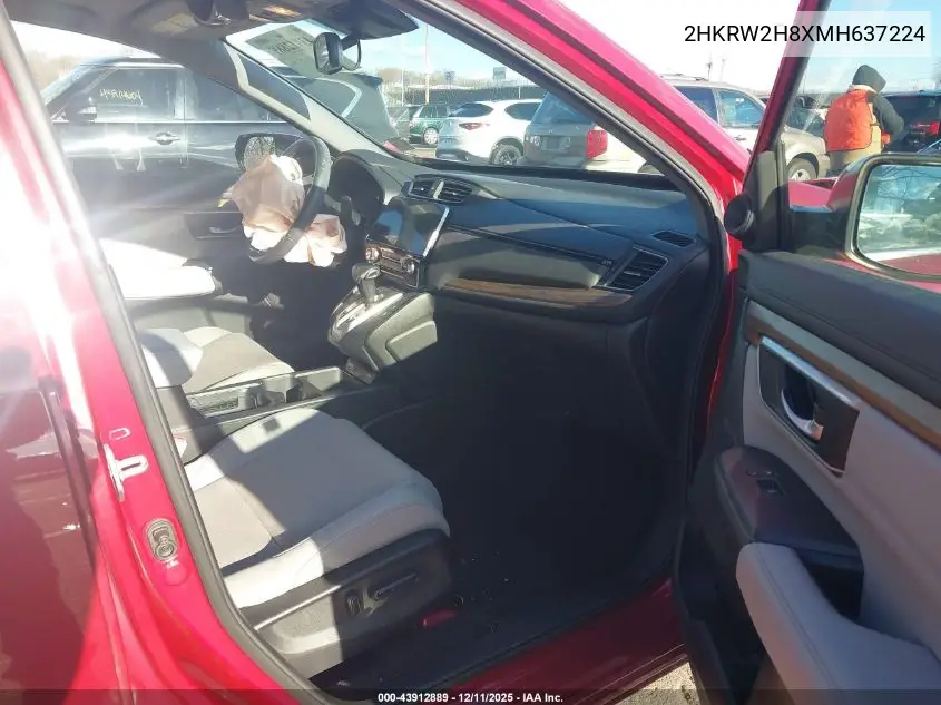 2HKRW2H8XMH637224 2021 Honda Cr-V Awd Ex-L
