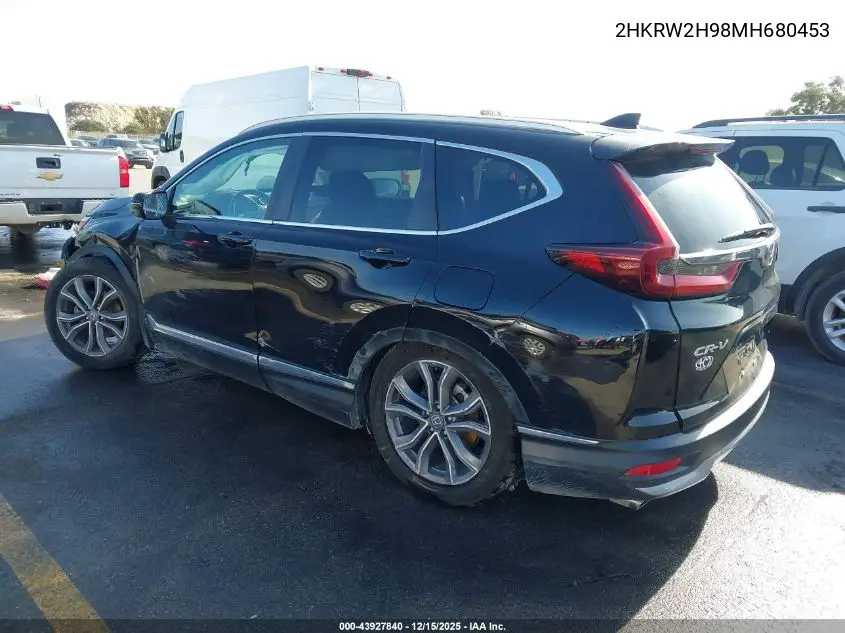 2HKRW2H98MH680453 2021 Honda Cr-V Awd Touring