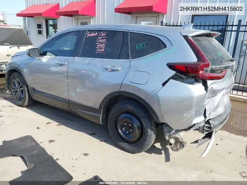 2HKRW1H52MH415602 2021 Honda Cr-V 2Wd Ex