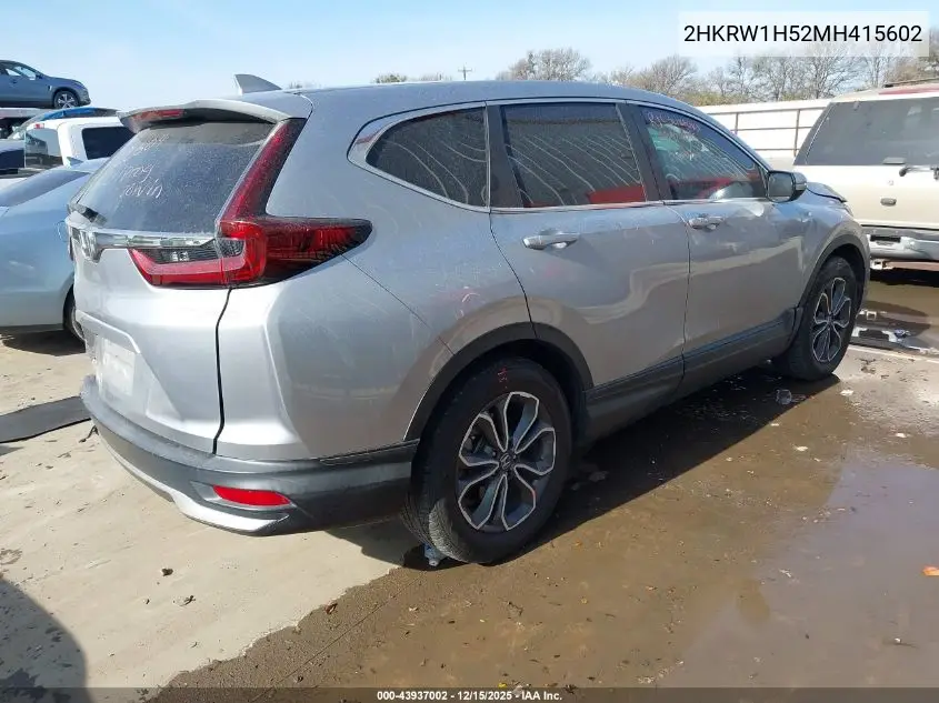 2HKRW1H52MH415602 2021 Honda Cr-V 2Wd Ex