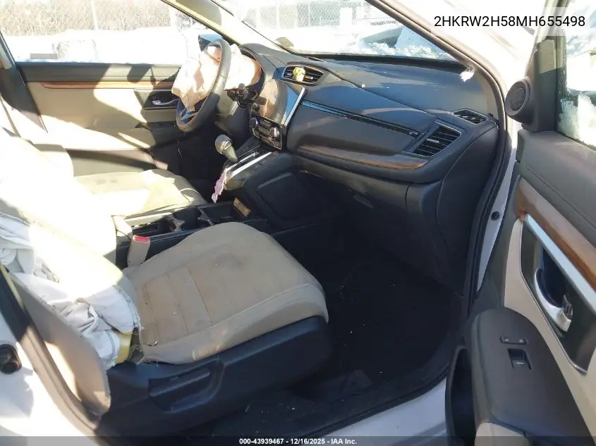 2HKRW2H58MH655498 2021 Honda Cr-V Awd Ex